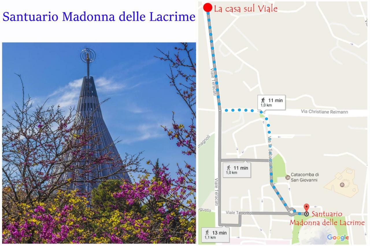 Апартаменты La Casa Sul Viale Сиракузы Экстерьер фото